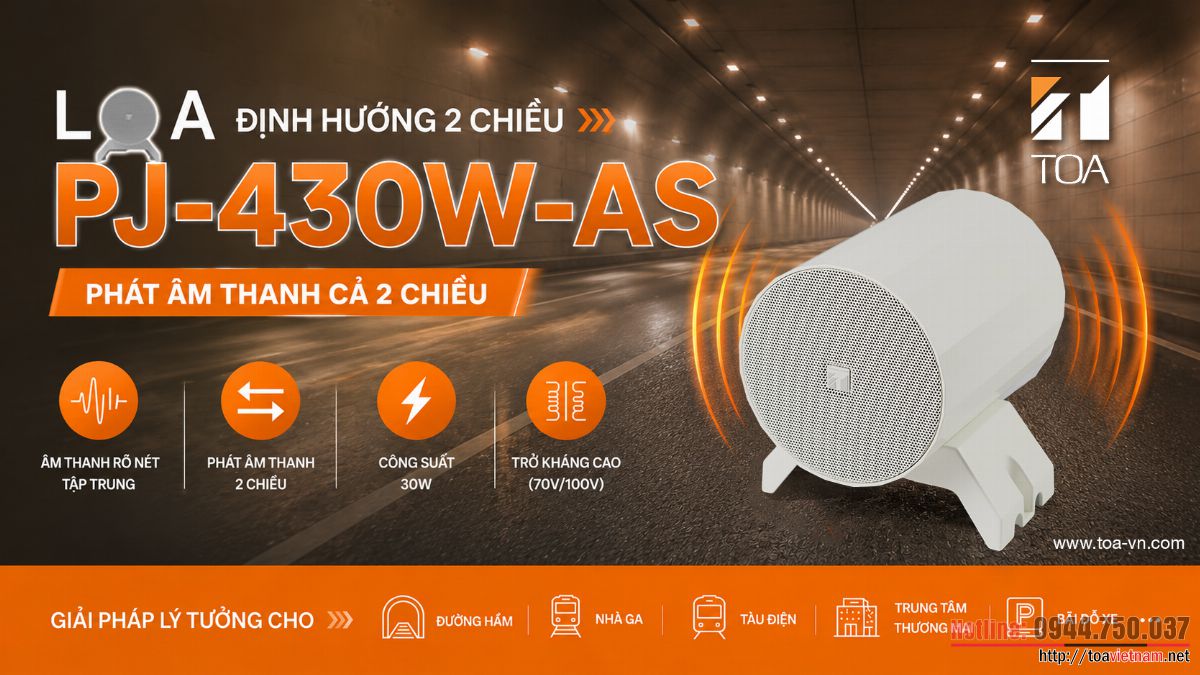 PJ-430W-AS - Loa định hướng hai chiều