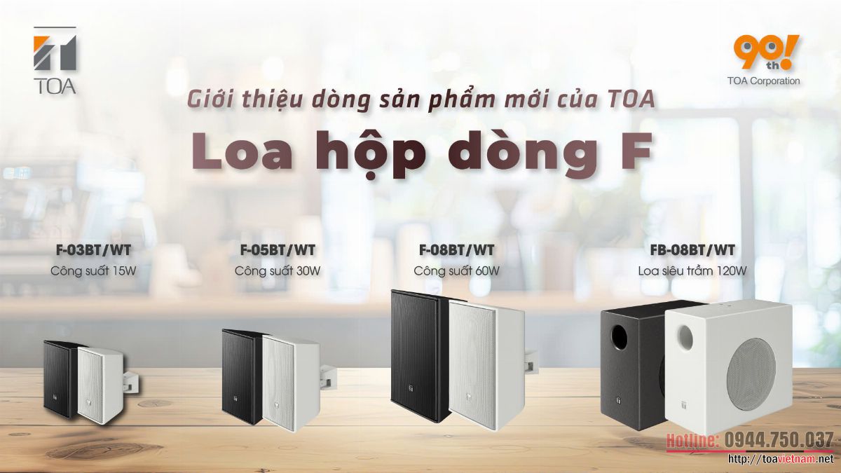 Ra mắt dòng sản phẩm mới – loa hộp dòng F New