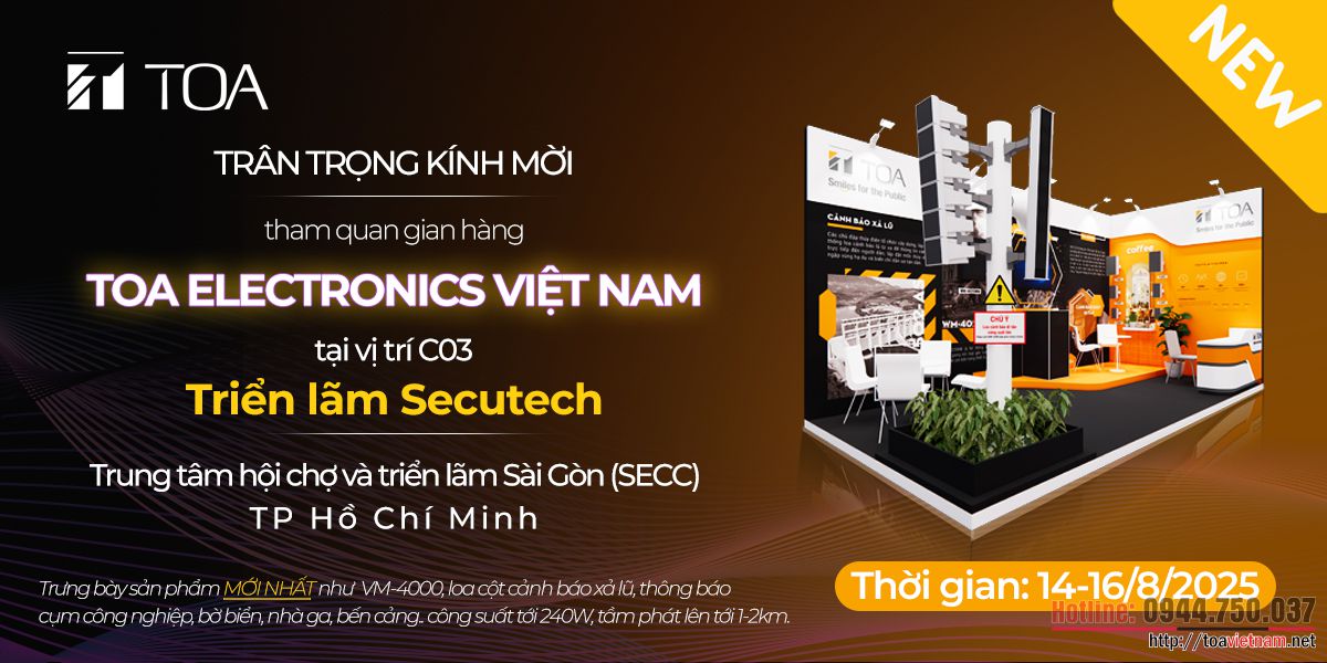 TOA tham dự triển lãm Secutech 2025