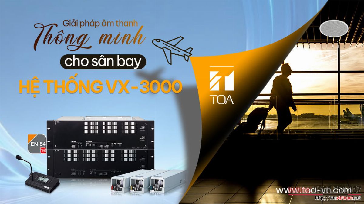 5 ưu điểm nổi bật của hệ thống âm thanh TOA VX-3000 5 ưu điểm nổi bật của hệ thống âm thanh TOA VX-3000