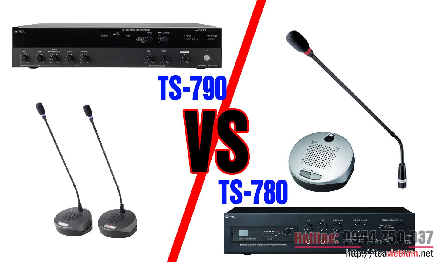 So sánh hệ thống hội thảo TS-790 và TS-780